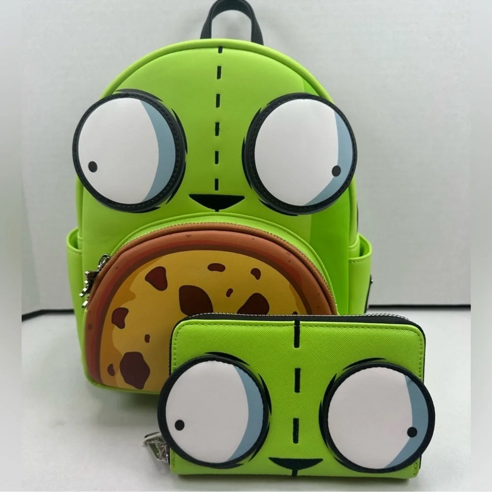 Loungefly Invader Zim Gir Pizza Mini Backpack & Wallet Set - Exclusives